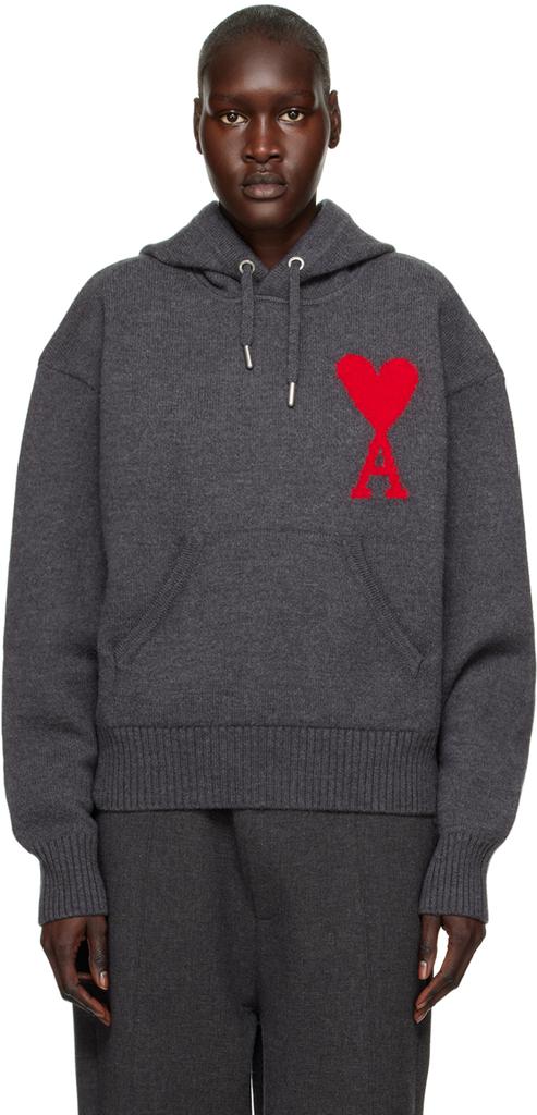 Gray Ami de Cœur Hoodie商品第1张图片规格展示