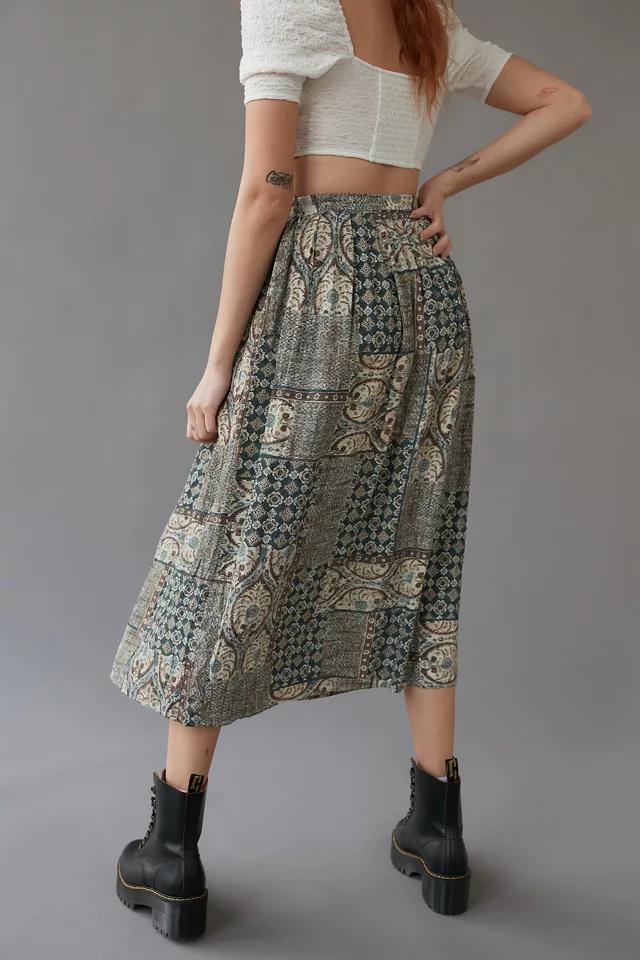 Urban Renewal Remade Floral Paisley Midi Skirt商品第5张图片规格展示