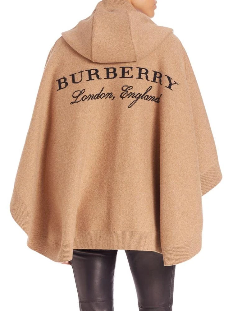 商品Burberry|羊毛混纺连帽斗篷,价格¥11799,第2张图片详细描述
