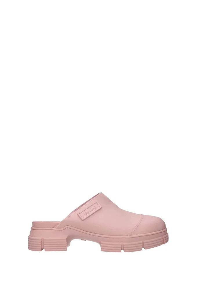 商品Ganni|Slippers and clogs Rubber Pink Opal,价格¥932,第1张图片