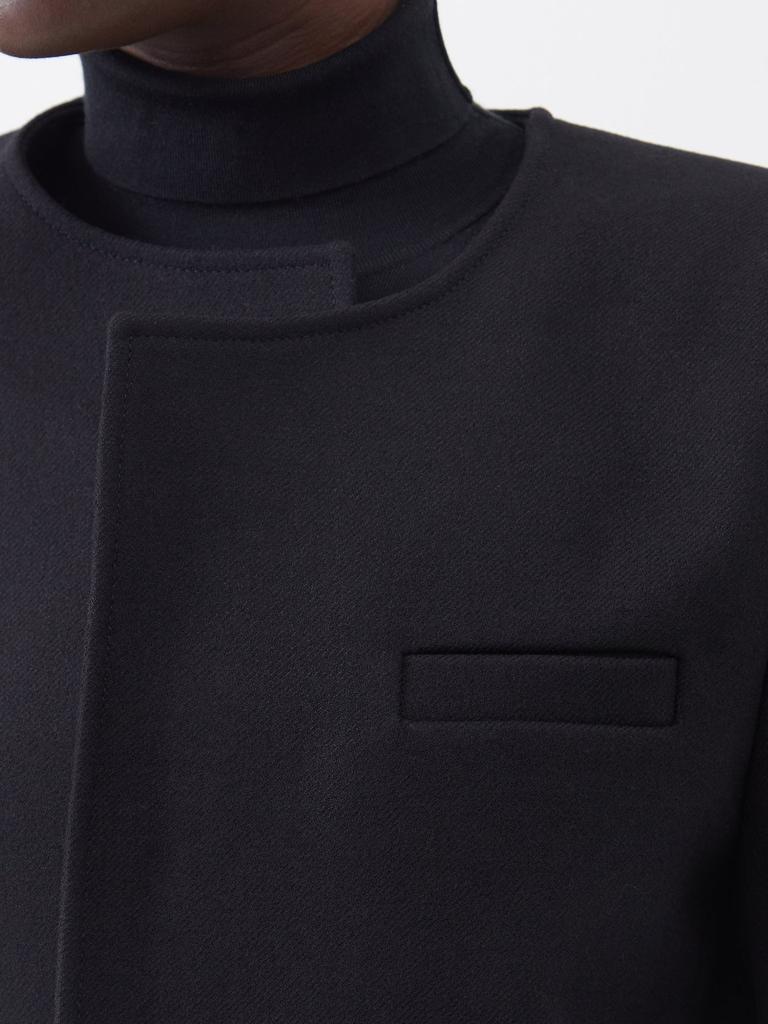 商品Totême|Collarless wool-twill jacket,价格¥4242,第6张图片详细描述
