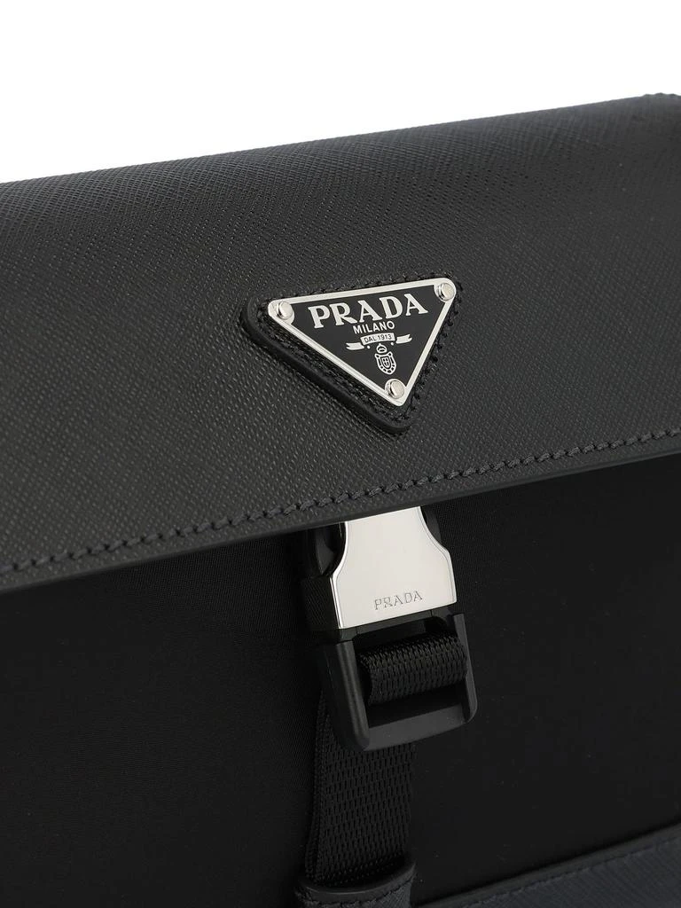 商品Prada|Prada Triangle-Logo Foldover Top Shoulder Bag,价格¥9776,第4张图片详细描述