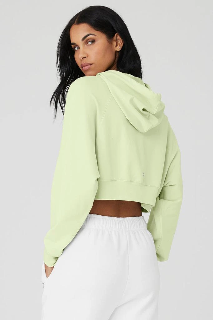 商品Alo|Cropped Double Take Hoodie - Iced Green Tea,价格¥890,第2张图片详细描述