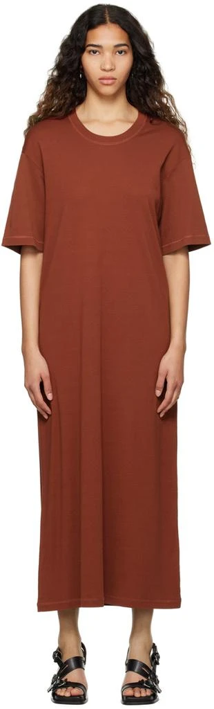 商品Lemaire|Orange Rib Maxi Dress,价格¥1228,第1张图片