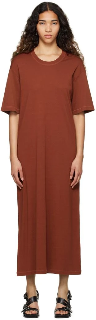 商品Lemaire|Orange Rib Maxi Dress,价格¥1355,第1张图片