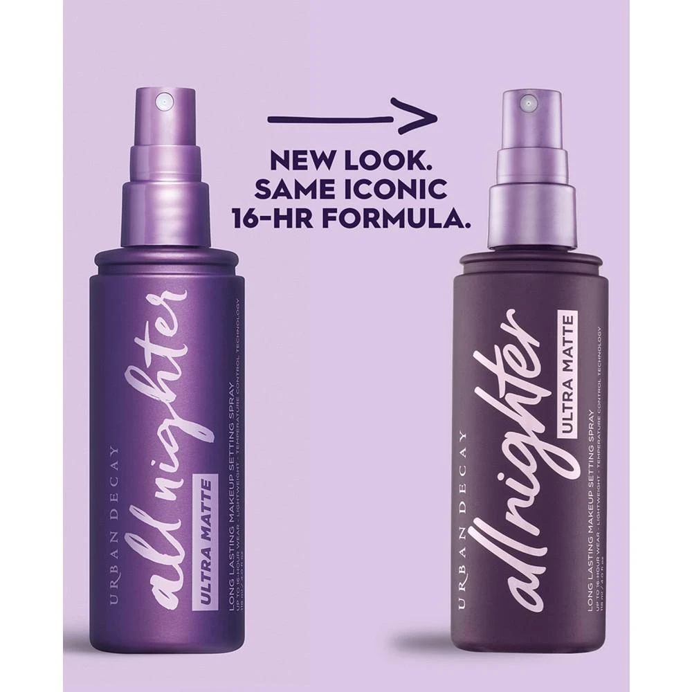 商品Urban Decay|All Nighter Ultra Matte Makeup Setting Spray, 4-oz.,价格¥118,第2张图片详细描述