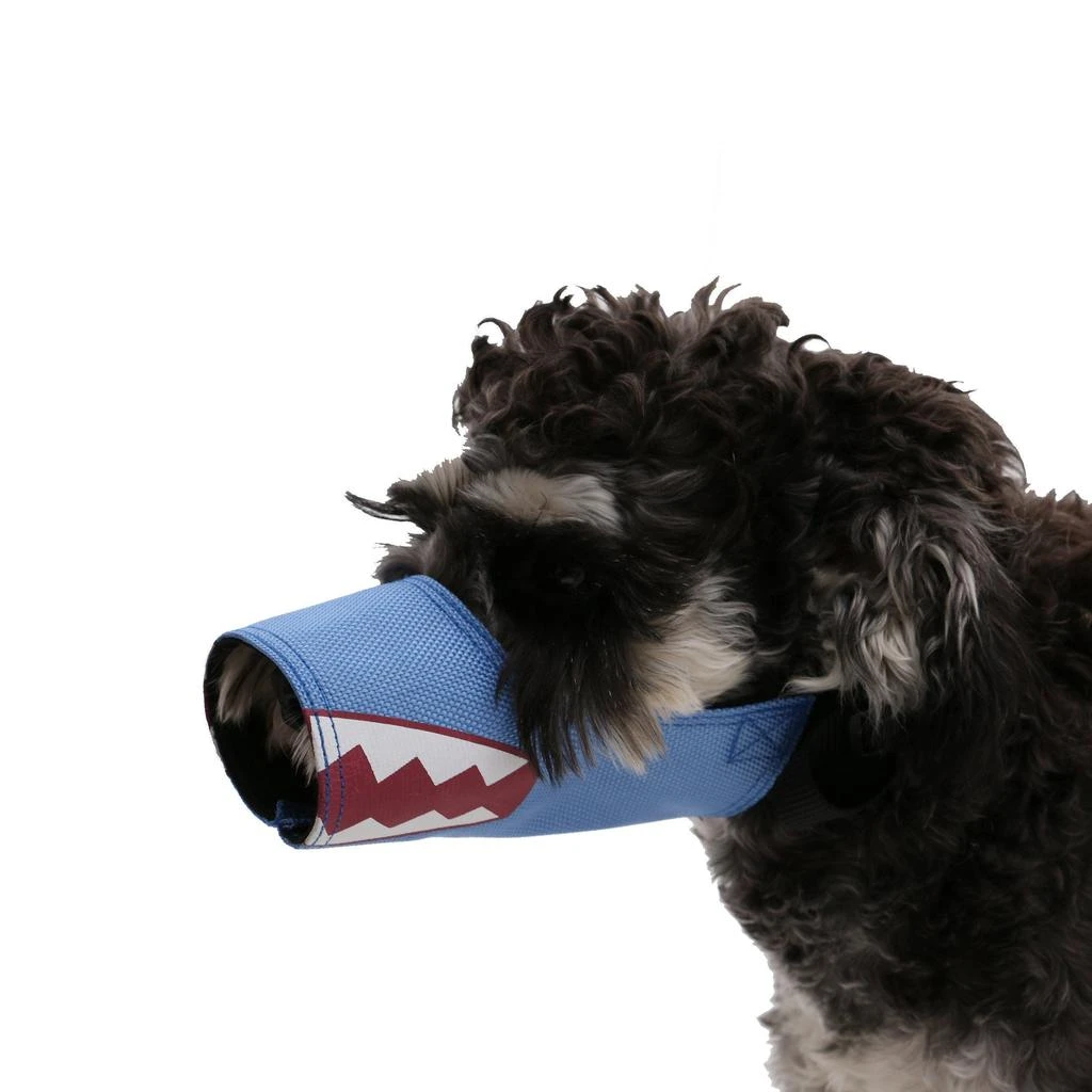 商品Pet Life|'Funimation' Animated Nylon Mesh Protective Travel Anti-Bark Dog Muzzle,价格¥86,第2张图片详细描述