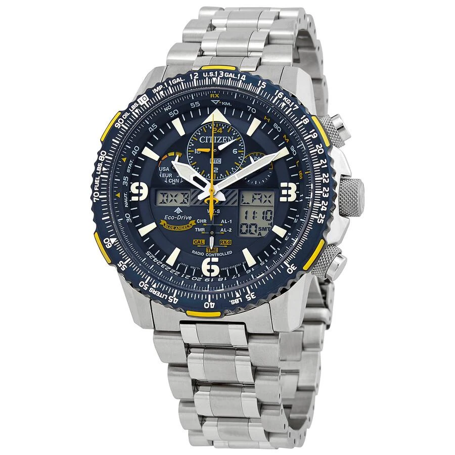 商品Citizen|Promaster Skyhawk A-T Perpetual Alarm Chronograph Blue Dial Men's Watch JY8078-52L,价格¥3403,第1张图片