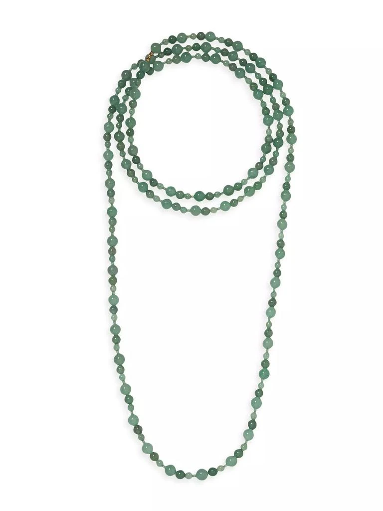 商品Jennifer Behr|Veda Aventurine Long Beaded Necklace,价格¥2795,第1张图片