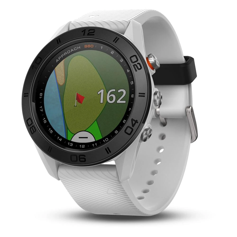 商品Garmin|Unisex Approach S60 White Silicone Strap Touchscreen Smart Watch 46mm,价格¥2989,第5张图片详细描述