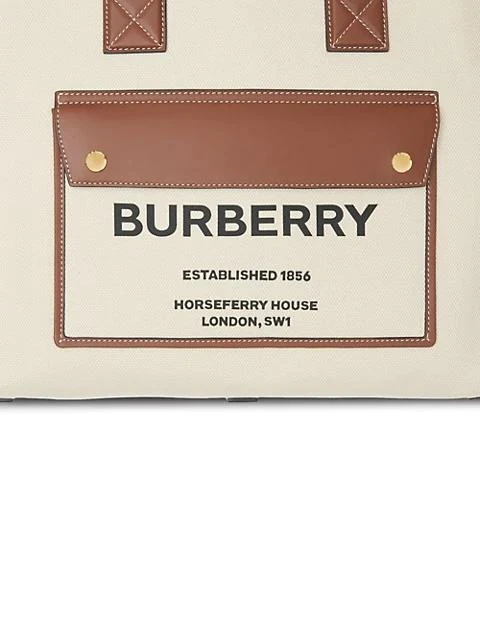 商品Burberry|Medium Horseferry Canvas Tote,价格¥11647,第5张图片详细描述