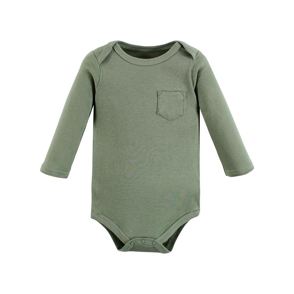 Baby Boys Long-Sleeve Bodysuits, Packs of 5商品第7张图片规格展示