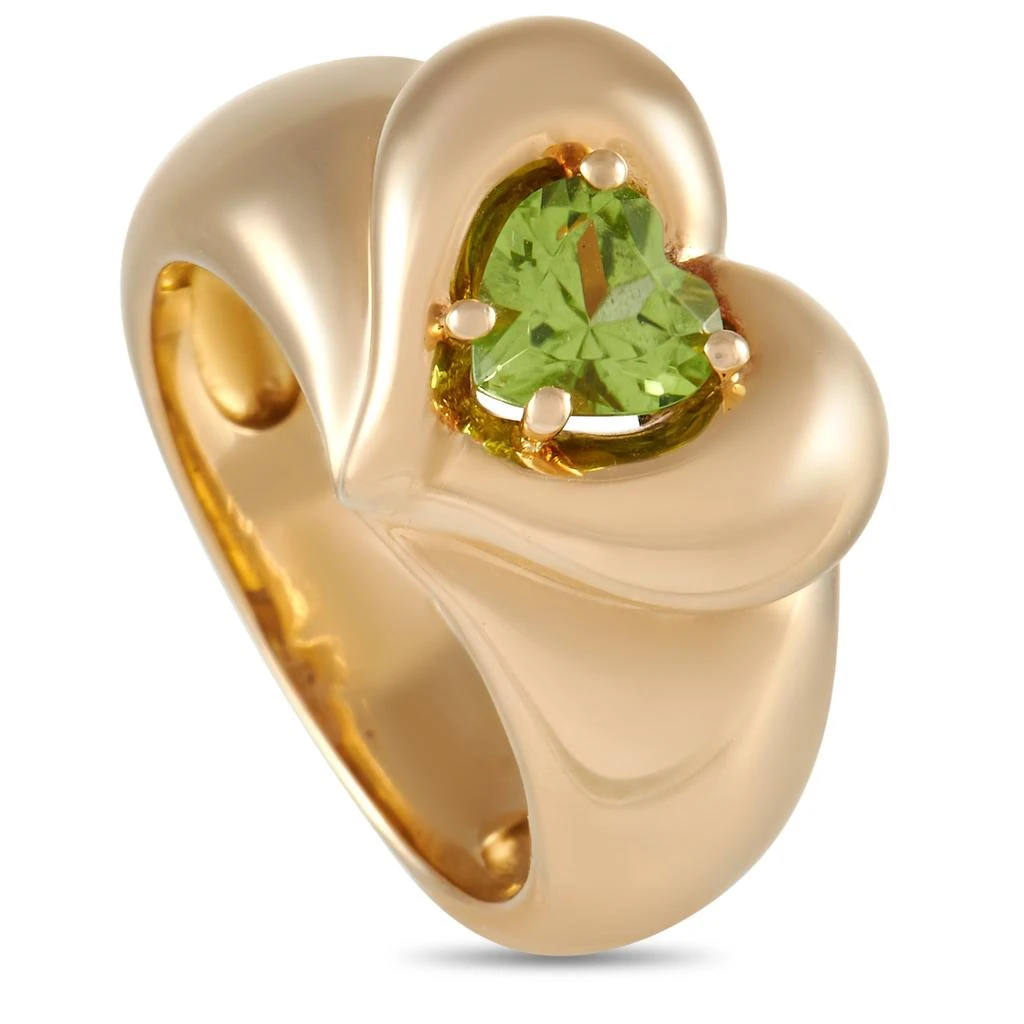 商品[二手商品] Van Cleef & Arpels|Van Cleef & Arpels 18K Yellow Gold Peridot Heart Ring,价格¥16537,第1张图片