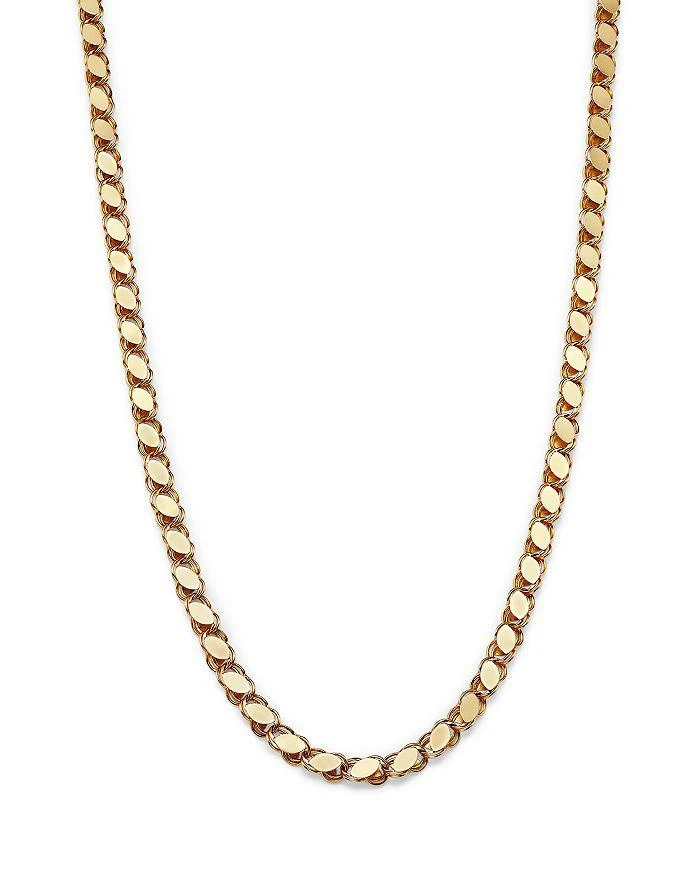 商品Alberto Amati|14K Yellow Gold High-Polished Wide Link Collar Necklace, 18",价格¥10857,第1张图片详细描述