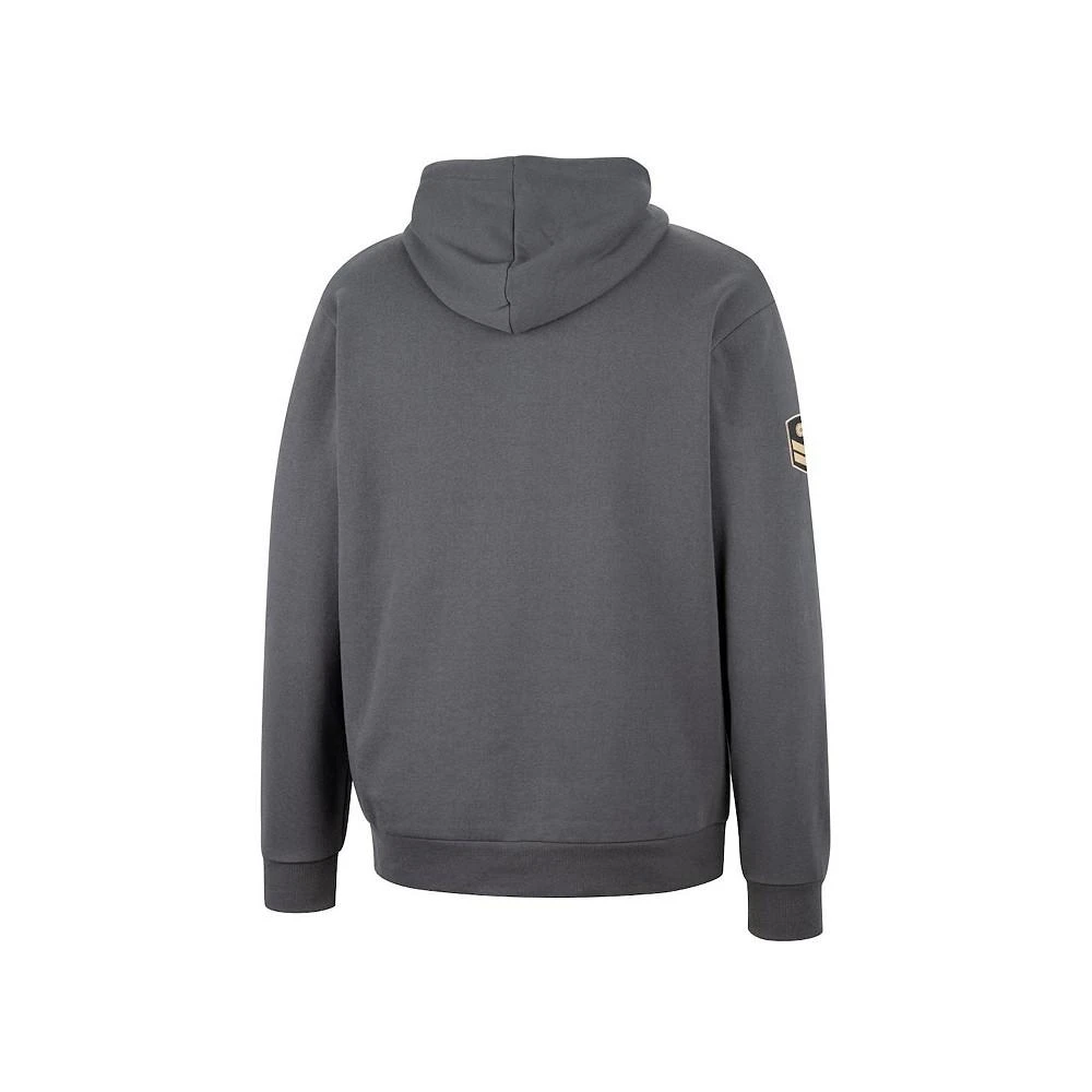 商品Colosseum|Men's Charcoal Georgia Bulldogs OHT Military-Inspired Appreciation Quarter-Zip Hoodie,价格¥338,第3张图片详细描述