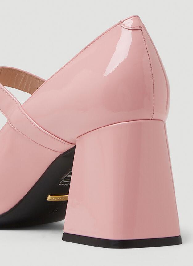 商品Gucci|Horsebit High Heel Pumps in Rose,价格¥7075,第7张图片详细描述