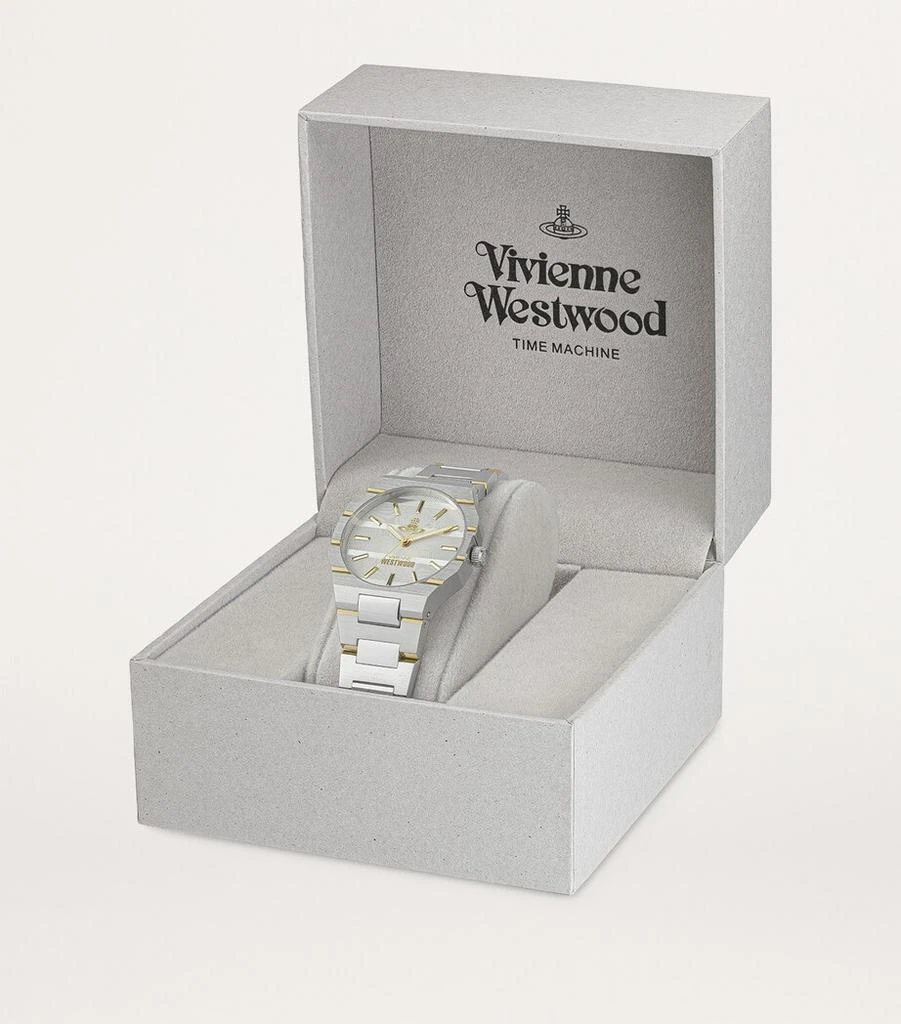 商品Vivienne Westwood|Stainless Steel The Bank Watch 35mm,价格¥2941,第4张图片详细描述