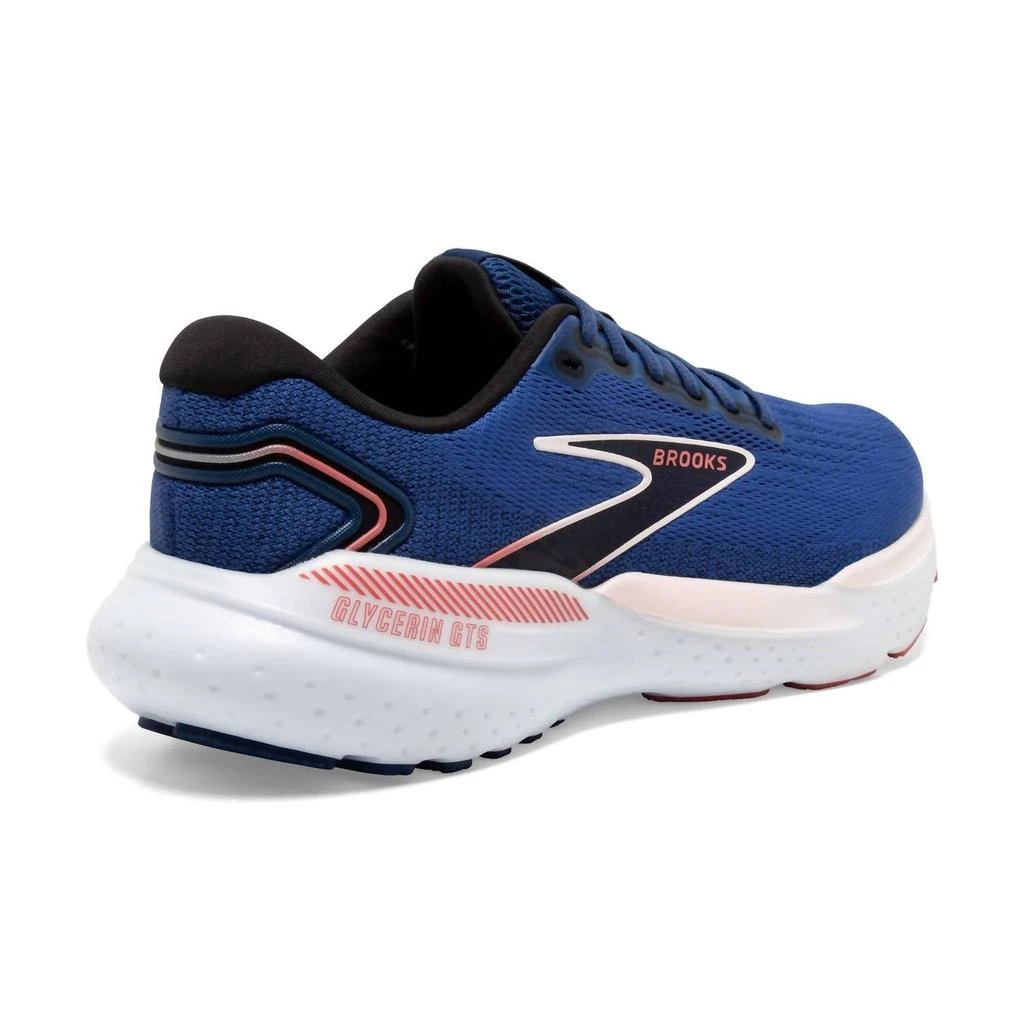 商品Brooks|Women's Glycerin Gts 21 Running Shoes In Blue/icy Pink/rose,价格¥1167,第4张图片详细描述