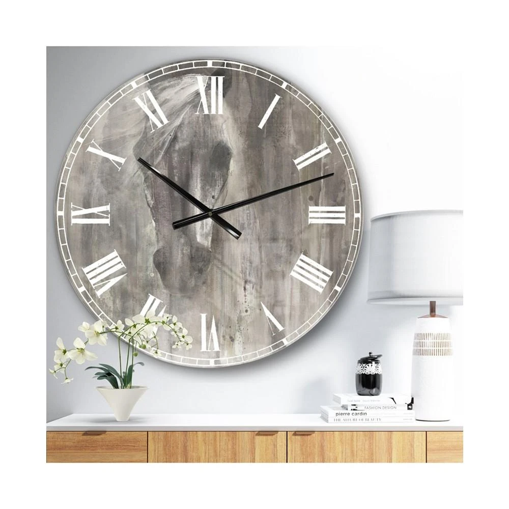 商品Designart|Modern Farmhouse Oversized Metal Wall Clock,价格¥1495,第2张图片详细描述
