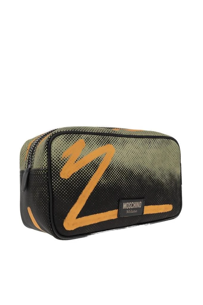 商品Moschino|Moschino Abstract-Printed Zipped Toiletry Bag,价格¥861,第3张图片详细描述