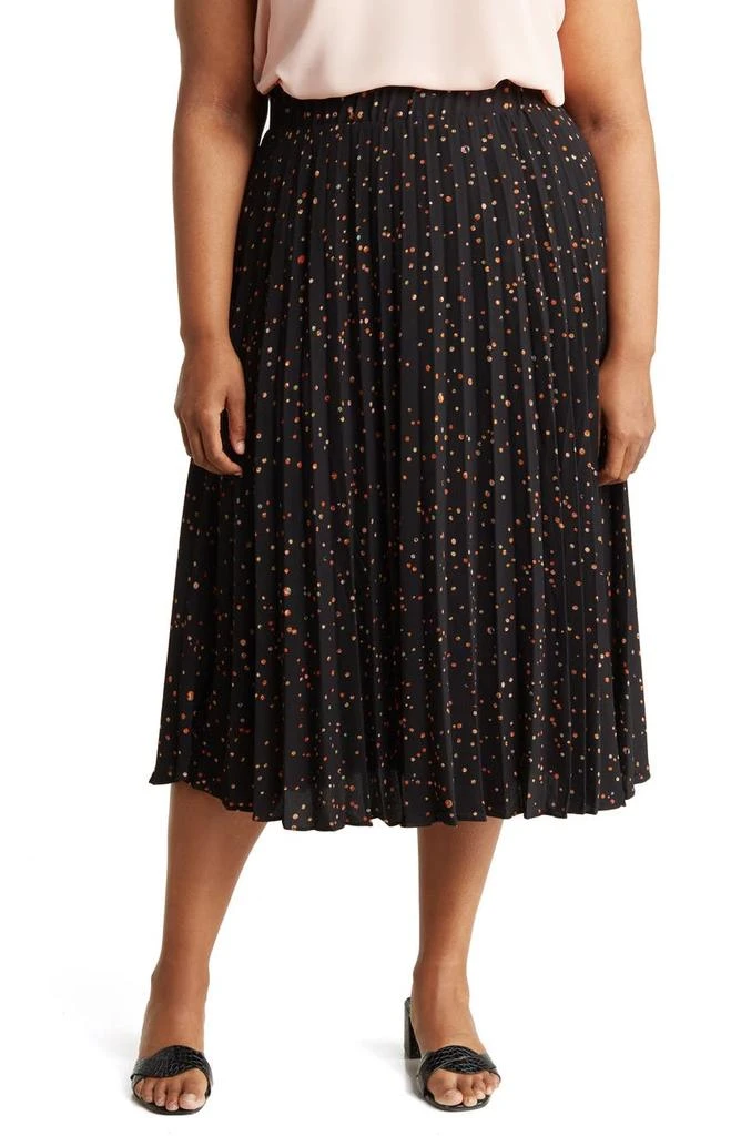 商品Tahari|Dotted Pleated Skirt,价格¥119,第1张图片