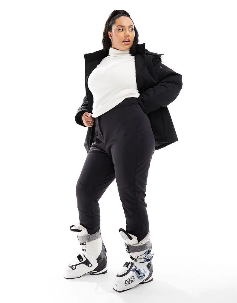 商品ASOS|ASOS 4505 Ski Curve high waisted skinny ski pants with stirrup in black,价格¥683,第1张图片