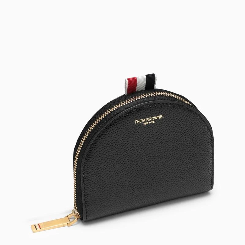 商品Thom Browne|Black leather coin purse,价格¥1065,第1张图片