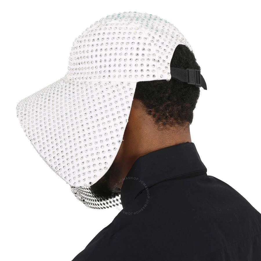 商品Burberry|Open Box - Burberry Men's Optic White Crystal Mesh Bonnet Cap,价格¥2531,第3张图片详细描述