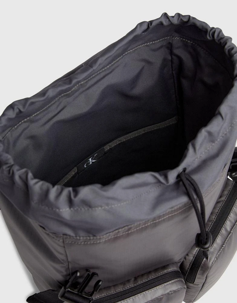 商品Calvin Klein|Calvin Klein Flap Backpack in grey,价格¥1076,第3张图片详细描述