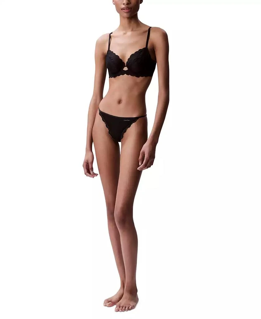 商品Calvin Klein|Women's Sensual Stretch Lace Unlined Full-Coverage Bra QF8120,价格¥188,第5张图片详细描述