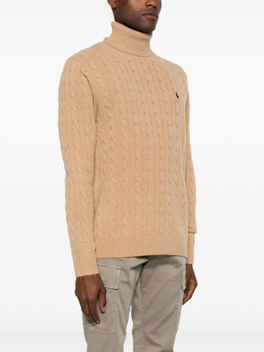 商品Ralph Lauren|Ralph Lauren 男士针织毛衣 710876836006 浅棕色,价格¥1694,第5张图片详细描述