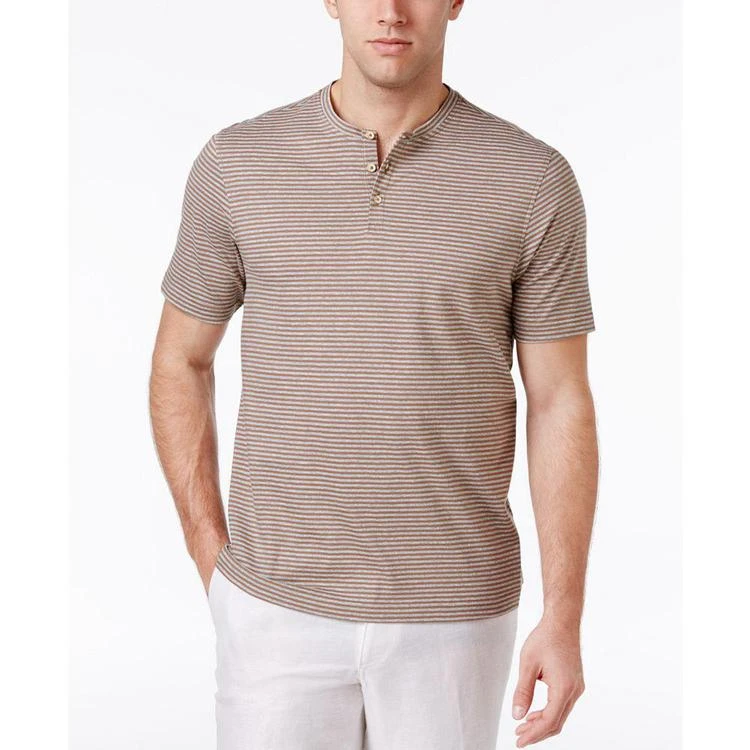 商品Tasso Elba|Men's Striped Henley, Created for Macy's,价格¥46,第1张图片