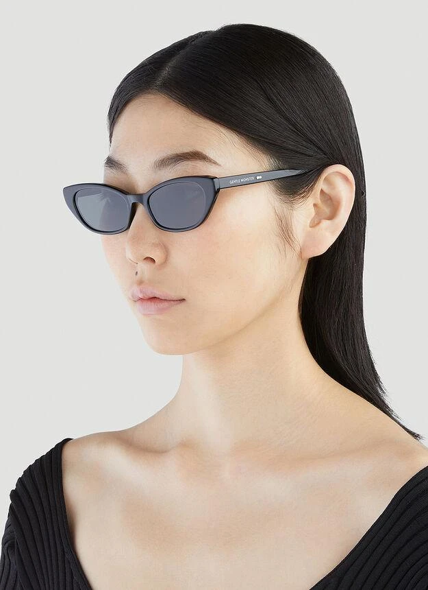 商品GENTLE MONSTER|Pesh Cat Eye Sunglasses in Black,价格¥2341,第2张图片详细描述
