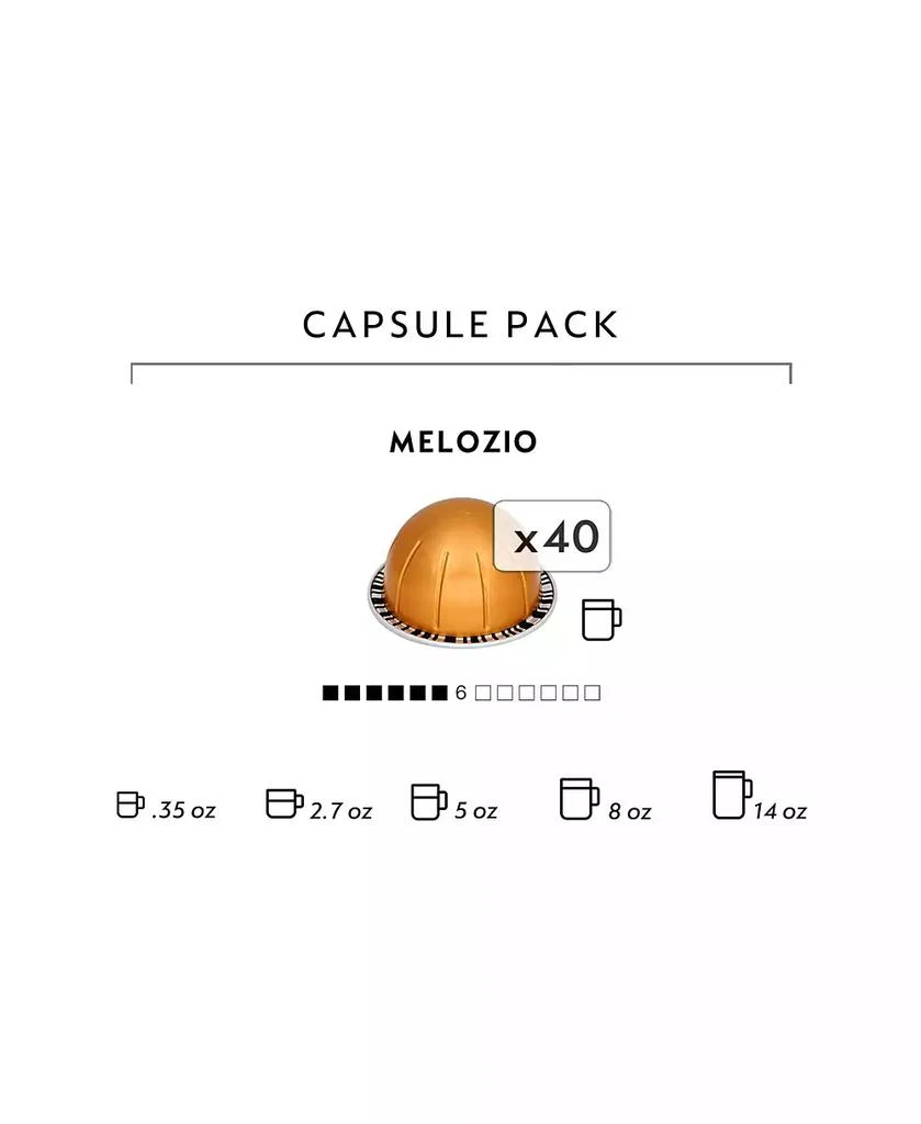 商品Nespresso|VertuoLine Melozio, 40 Capsules,价格¥387,第5张图片详细描述