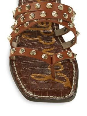 商品Sam Edelman|Eloise Studded Leather Slides,价格¥84,第5张图片详细描述