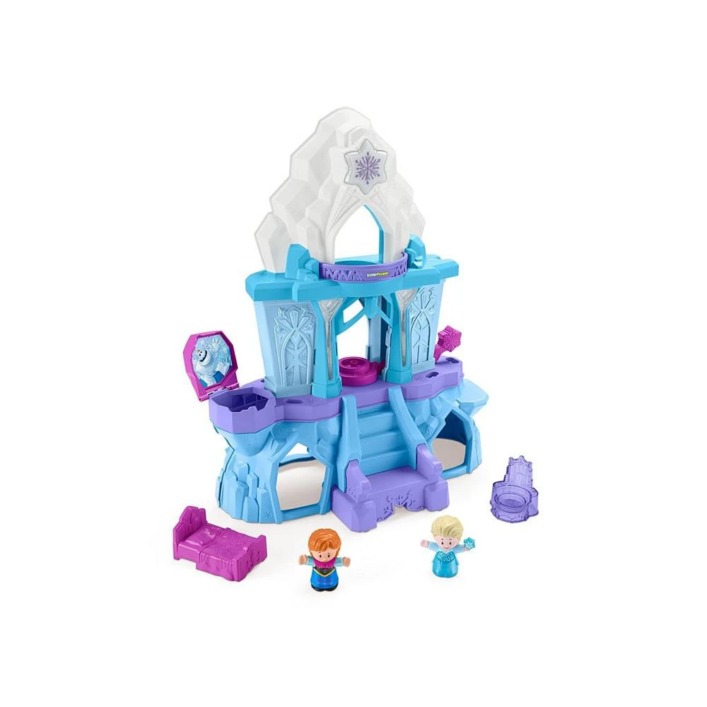 商品Fisher Price|Disney Frozen Toy, Fisher-Price Little People Playset with Anna & Elsa Figures, Elsa’s Enchanted Lights Palace,价格¥237,第1张图片