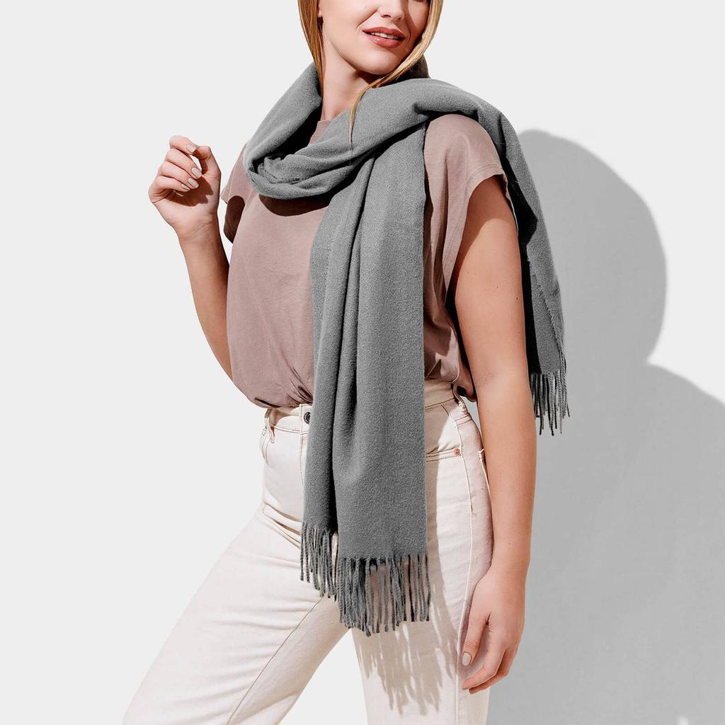 Katie Loxton Blanket Fringe Knit Scarf商品第2张图片规格展示