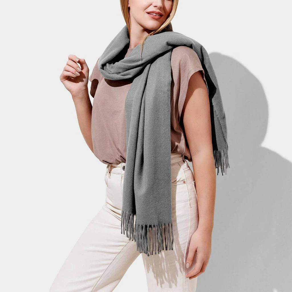 商品The Hut|Katie Loxton Blanket Fringe Knit Scarf,价格¥175,第2张图片详细描述