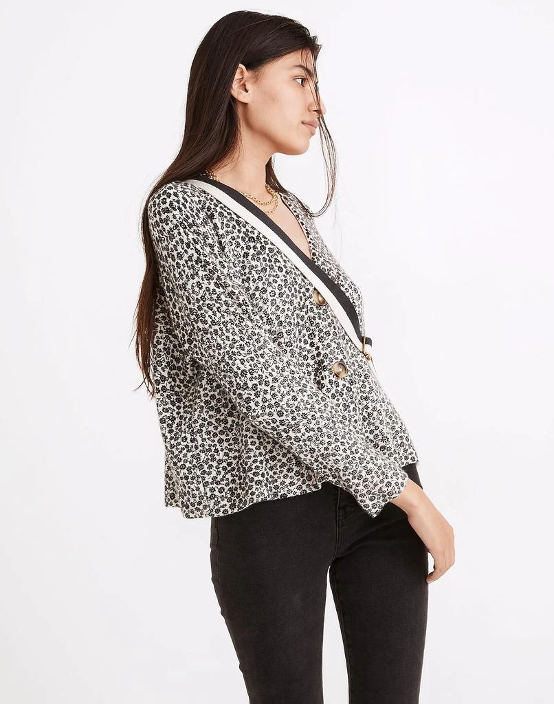 商品Madewell|Vintage Ditsy Cameron Ribbed Cardigan Sweater in Coziest Yarn,价格¥315,第2张图片详细描述