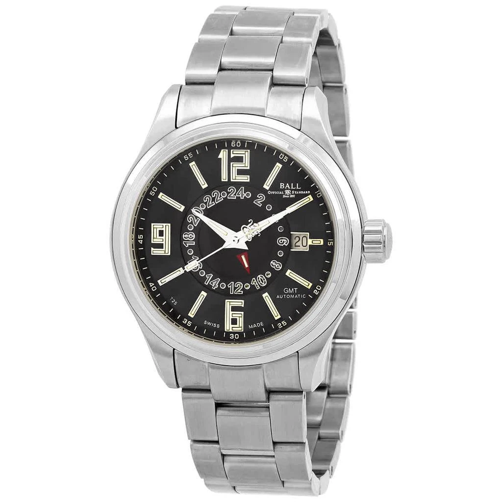 商品BALL Watch|Trainmaster Voyager GMT Automatic Black Dial Men's Watch GM1050D-S1AJ-BK,价格¥6739,第1张图片