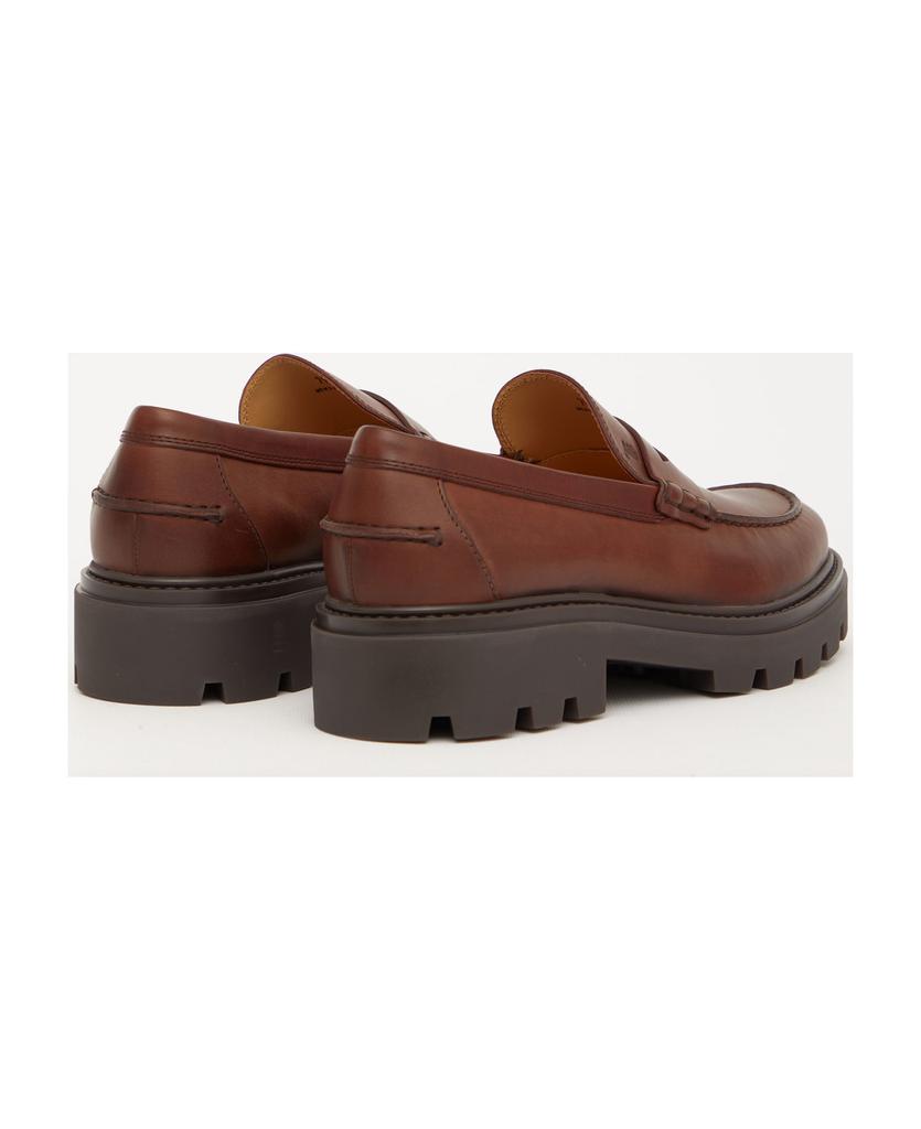 Brown Leather Loafers商品第3张图片规格展示