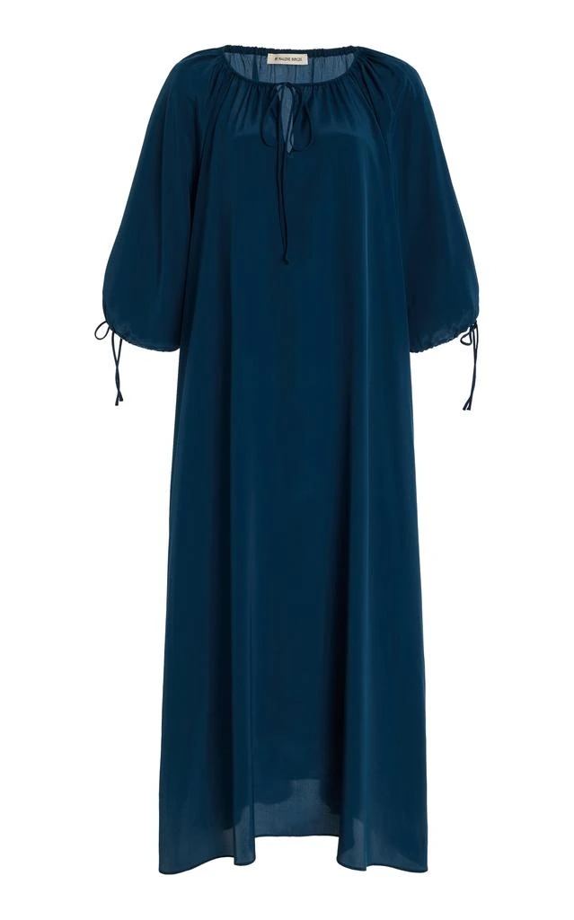 商品BY MALENE BIRGER|By Malene Birger - Exclusive Riviera Lily Crepe Maxi Dress - Blue - EU 36 - Moda Operandi,价格¥4007,第1张图片