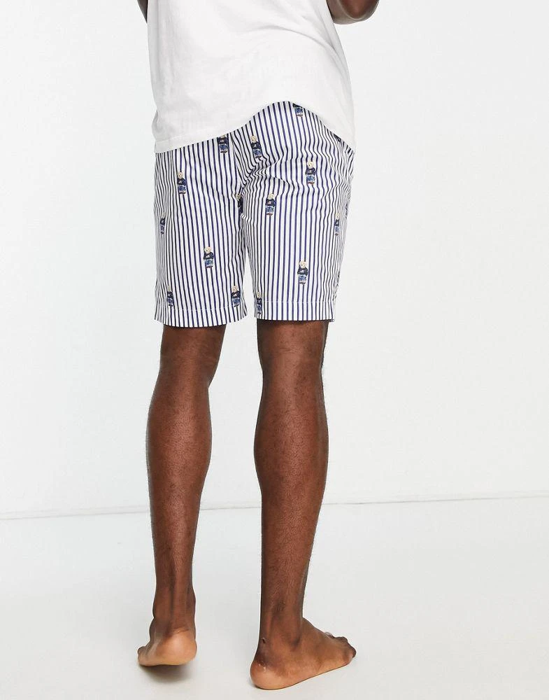 商品Ralph Lauren|Polo Ralph Lauren lounge woven shorts in blue with all over bear,价格¥344,第2张图片详细描述