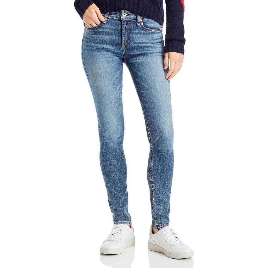 商品Rag & Bone|Rag & Bone Womens Cate Mid-Rise Ankle Skinny Jeans,价格¥405,第1张图片