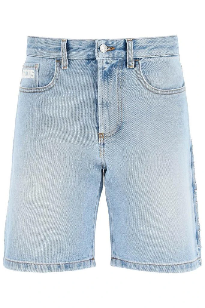 商品GCDS|DENIM SHORTS WITH LOGO PATCH,价格¥1524,第1张图片