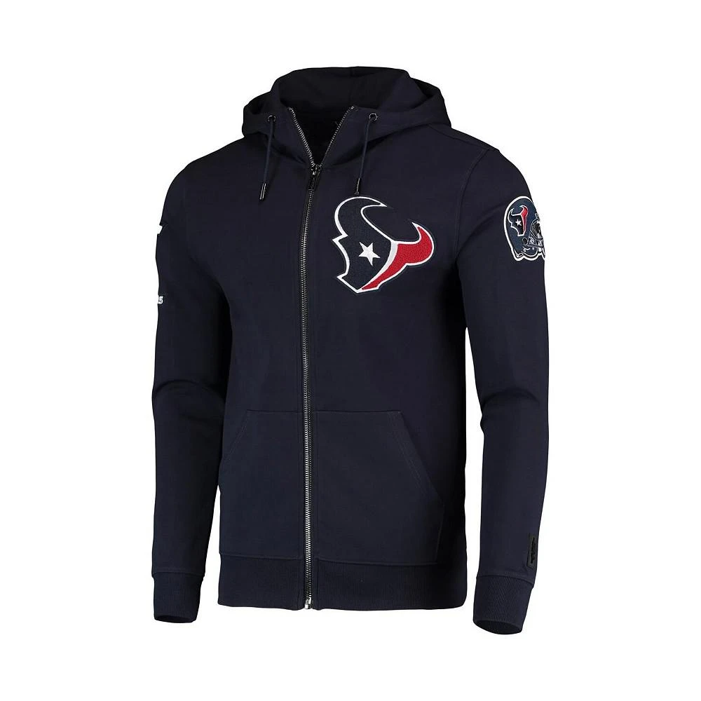 商品Pro Standard|Men's Navy Houston Texans 4-Hit Full-Zip Hoodie,价格¥659,第3张图片详细描述