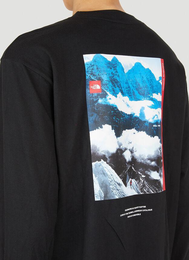 商品The North Face|Logo Print Long Sleeve T-Shirt in Black,价格¥301,第7张图片详细描述