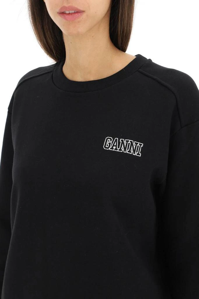 商品Ganni|Ganni logo embroidered isoli sweatshirt,价格¥910,第4张图片详细描述