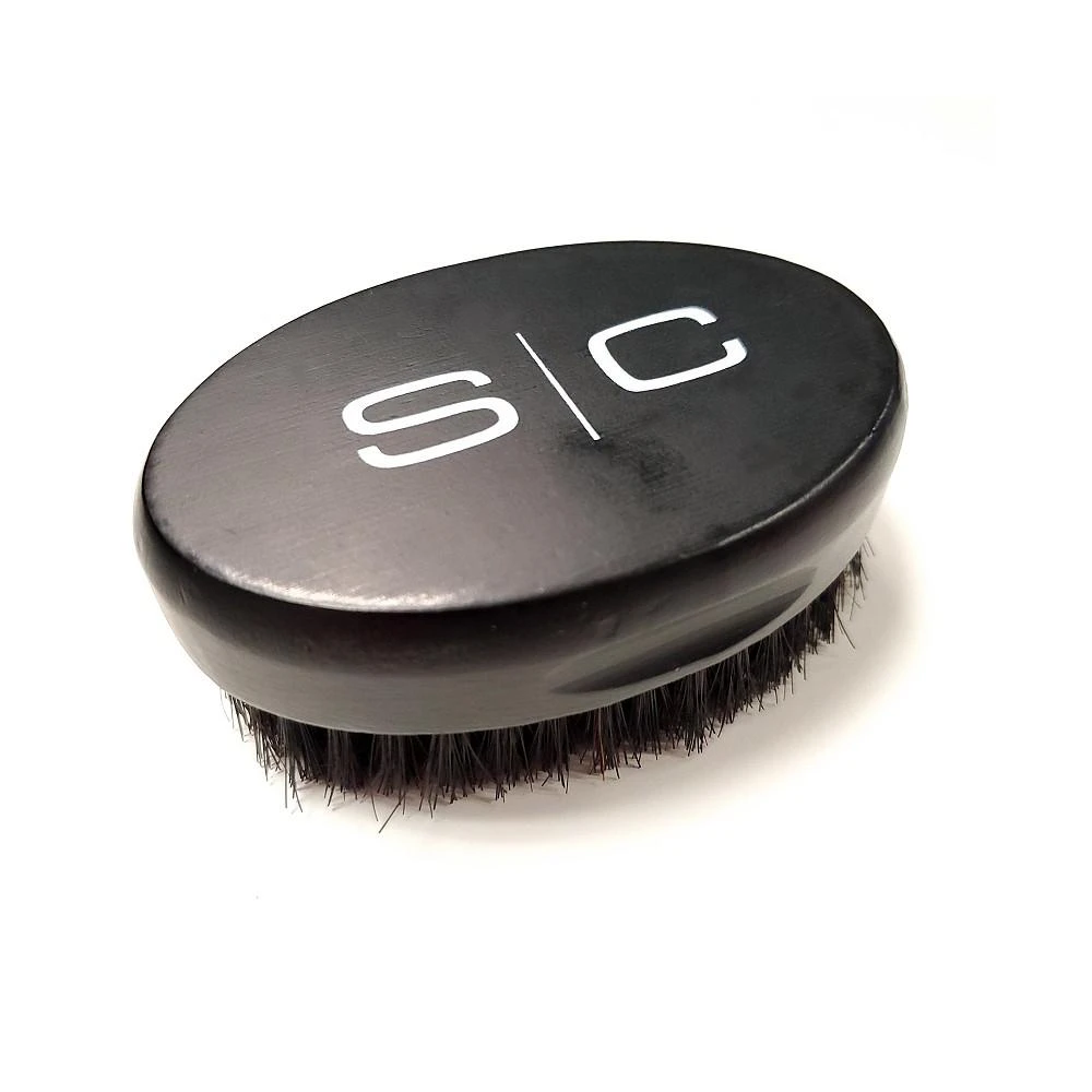商品StyleCraft Professional|Barber Oval Military-Inspired Hair Brush 100% Natural Boar Bristles with Wood Palm Handle,价格¥154,第3张图片详细描述