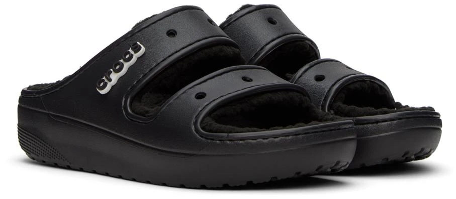 商品Crocs|Black Classic Cozzzy Sandals,价格¥500,第4张图片详细描述